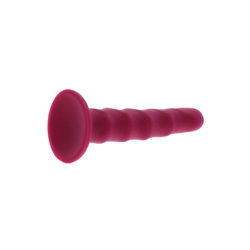 GET REAL - RIBBED DILDO 12 CM RED