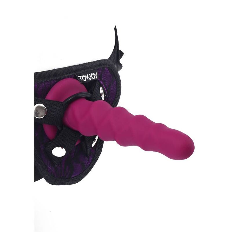 GET REAL - RIBBED DILDO 12 CM RED