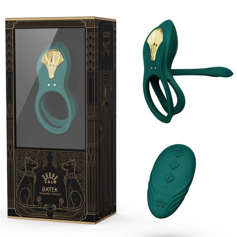ZALO - BAYEK GREEN COUPLE VIBRATING RING