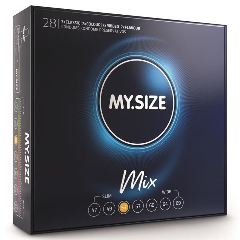 MY SIZE - CONDOM MIX 53 MM 28 UNITS