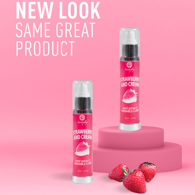 SECRETPLAY - 2-in-1 LUBRICANT STRAWBERRY & CREAM WARMING EFFECT 50 ML