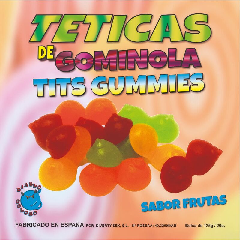 DIABLO GOLOSO - ASSORTED SHINY GUMMY TEATS