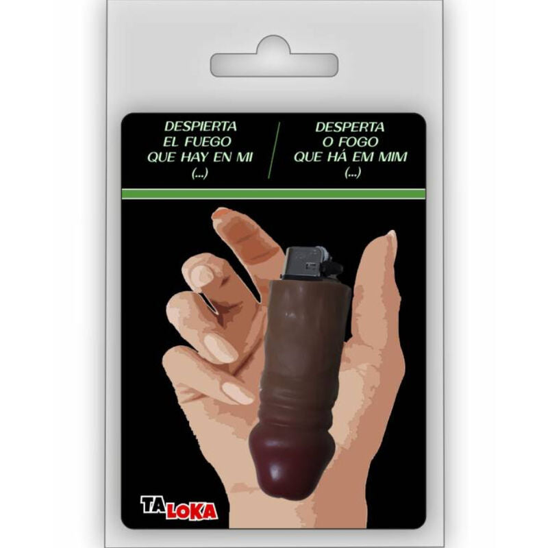 TALOKA - FANTASTIC MULATTO-COLOURED PENIS SHAPED LIGHTER 100% RECHARGEABLE