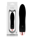 DOLCE VITA - FOUR-IN-ONE BLACK RECHARGEABLE VIBRATOR 7 SPEEDS