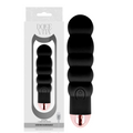 DOLCE VITA - SIX BLACK RECHARGEABLE VIBRATOR 7 SPEEDS