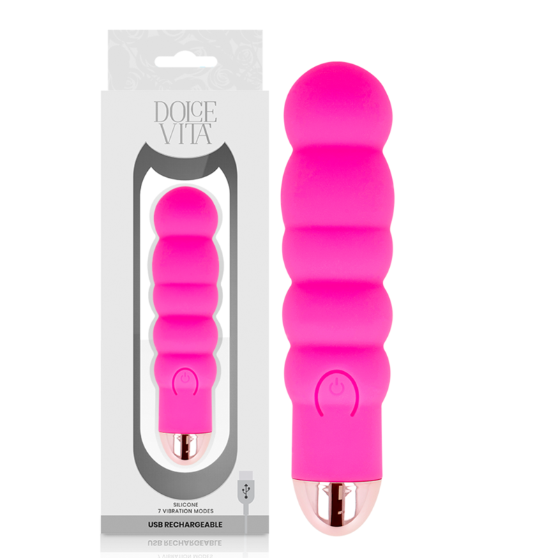 DOLCE VITA - RECHARGEABLE VIBRATOR SIX ROSE 7 SPEEDS