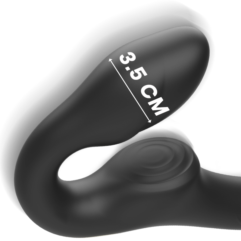 IBIZA - STRAPLESS VIBRATOR WITH PUSH-BUTTON REMOTE CONTROL