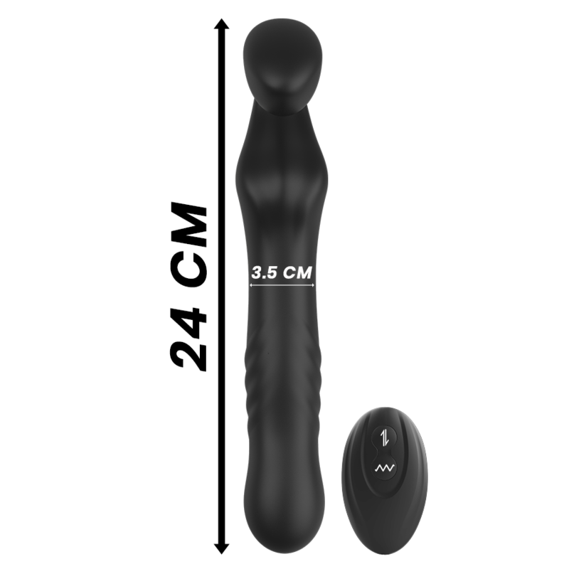 IBIZA - STRAPLESS VIBRATOR WITH UP & DOWN REMOTE CONTROL