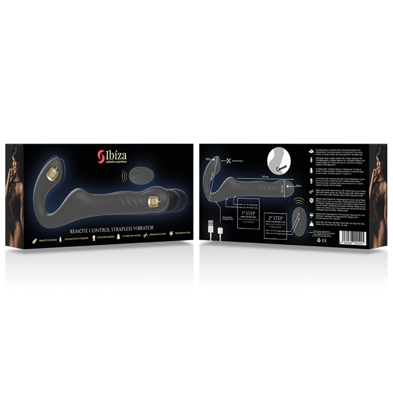 IBIZA - STRAPLESS VIBRATOR WITH UP & DOWN REMOTE CONTROL