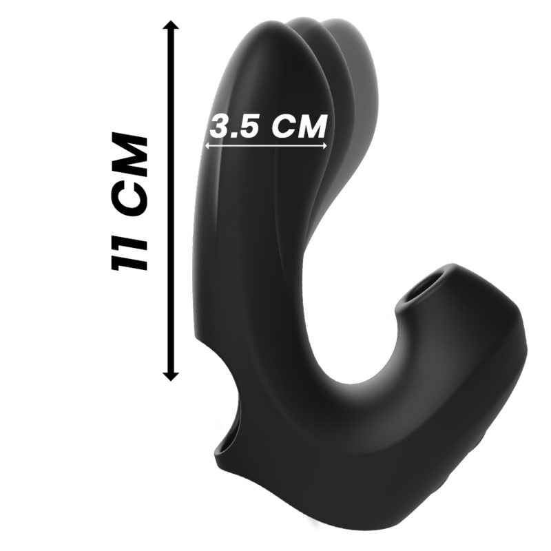IBIZA - VIBRATING CLIPPER DIE AND POWERFUL CLITORAL SUCTION