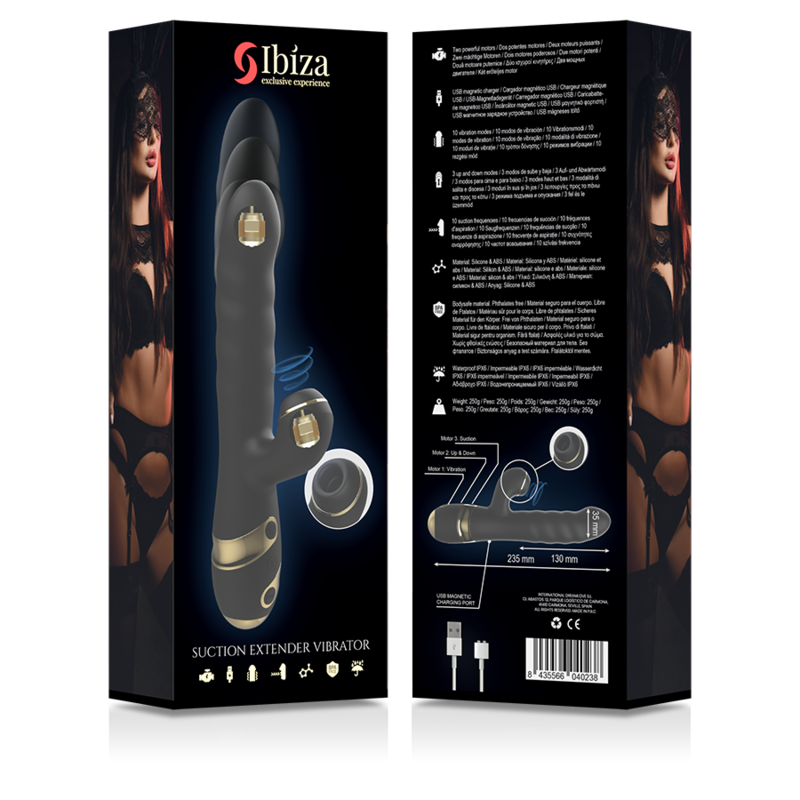 IBIZA - UP & DOWN + VIBRATOR + CLITORAL SUCTION