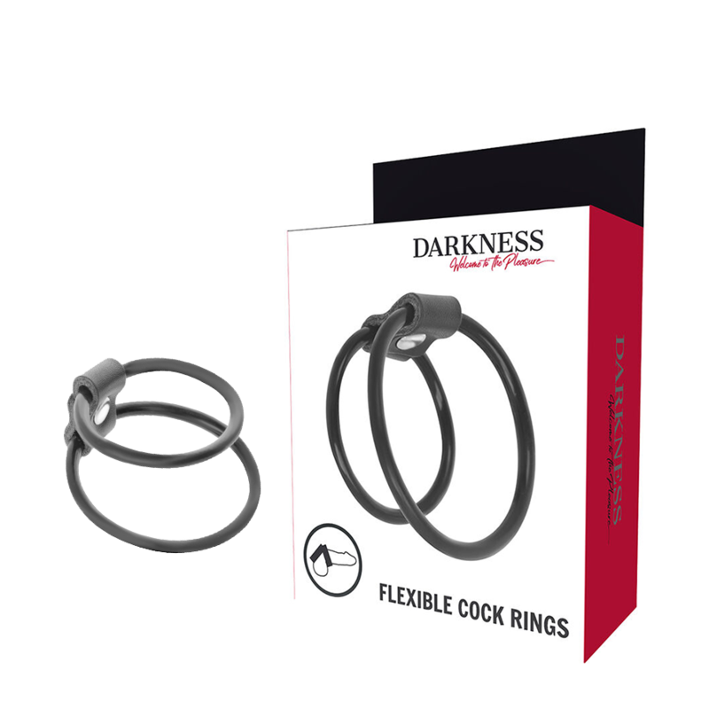 DARKNESS - DUO PENIS RINGS ENHANCEMENT.