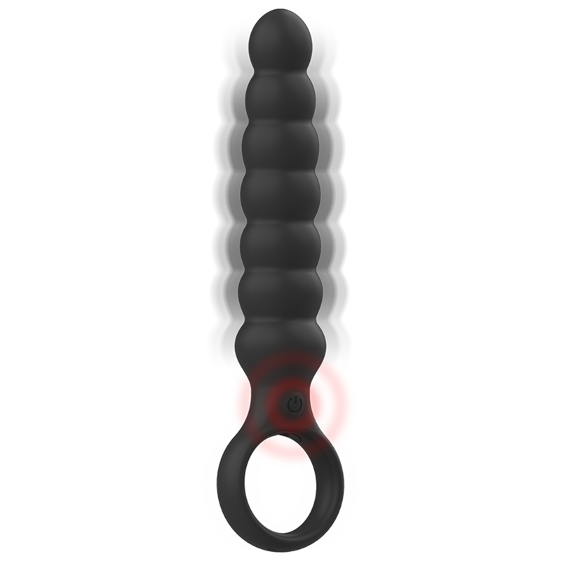 BLACK&SILVER - POWERFUL SILICONE ANAL DILATOR BOB