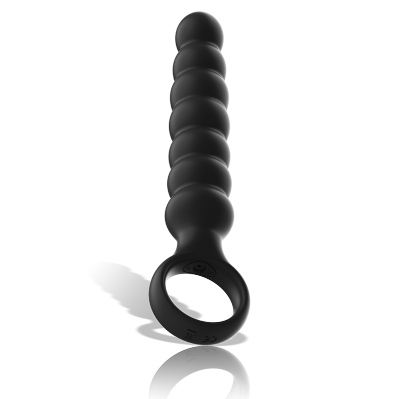 BLACK&SILVER - POWERFUL SILICONE ANAL DILATOR BOB