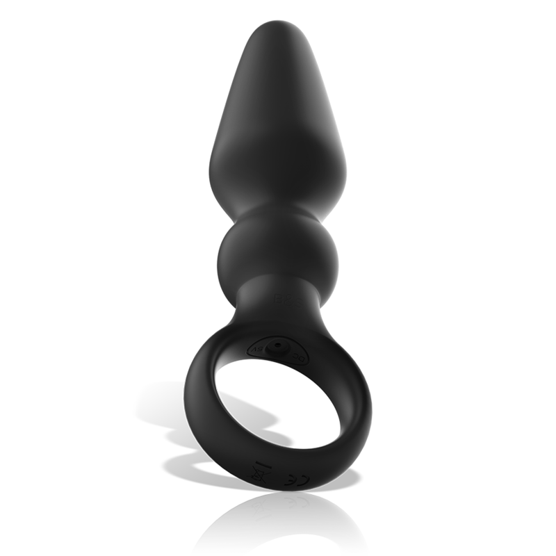 BLACK&SILVER - POWERFUL OZZY SILICONE ANAL PLUG