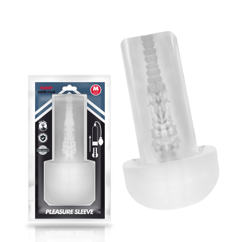 PUMP ADDICTED - PLEASURE SLEEVE MASTURBATOR SIZE M
