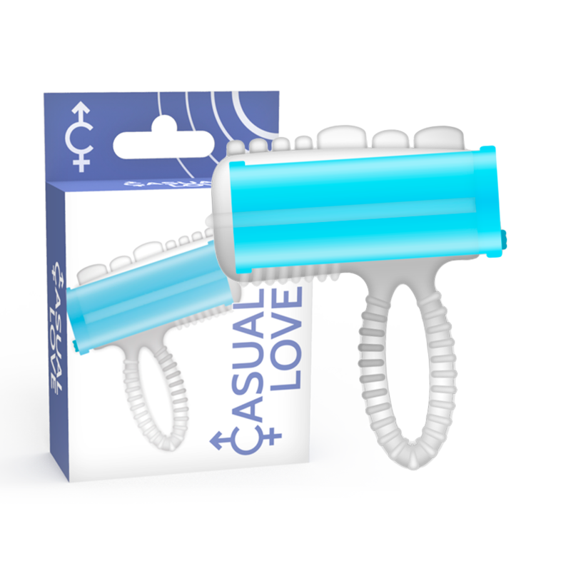 CASUAL LOVE - VIBRATING TONGUE RING BLUE
