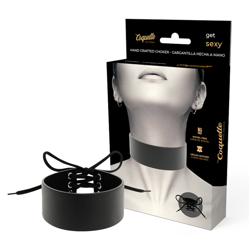FLIRTY CHIC DESIRE - VEGAN LEATHER CHOKER