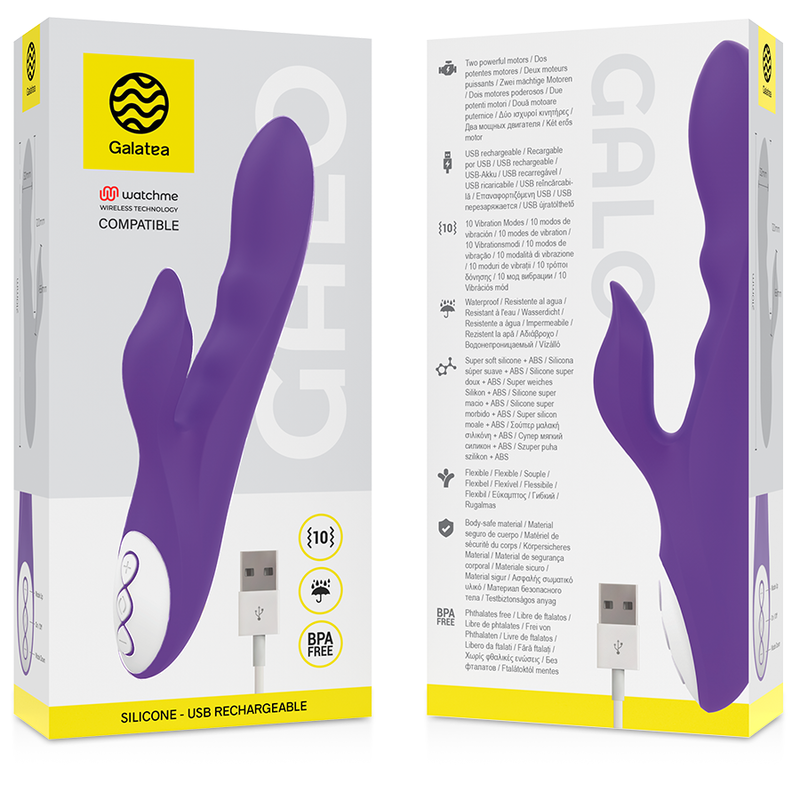 GALATEA - GALO VIBRATOR PURPLE + WATCHME REMOTE