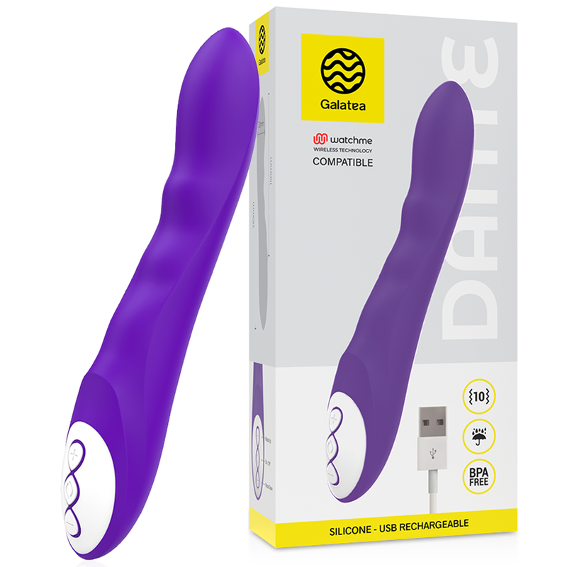 GALATEA - DANTE PURPLE VIBRATOR + WATCHME REMOTE
