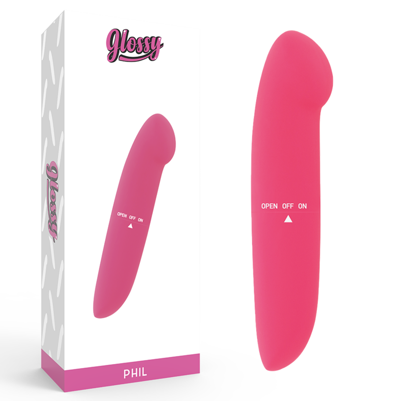 GLOSSY - PINK PHIL VIBRATOR