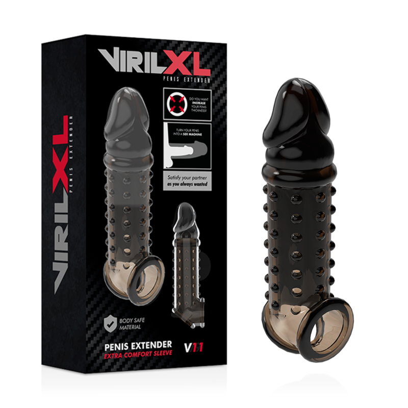 VIRILXL - PENIS EXTENDER AND SHEATH V11 BLACK