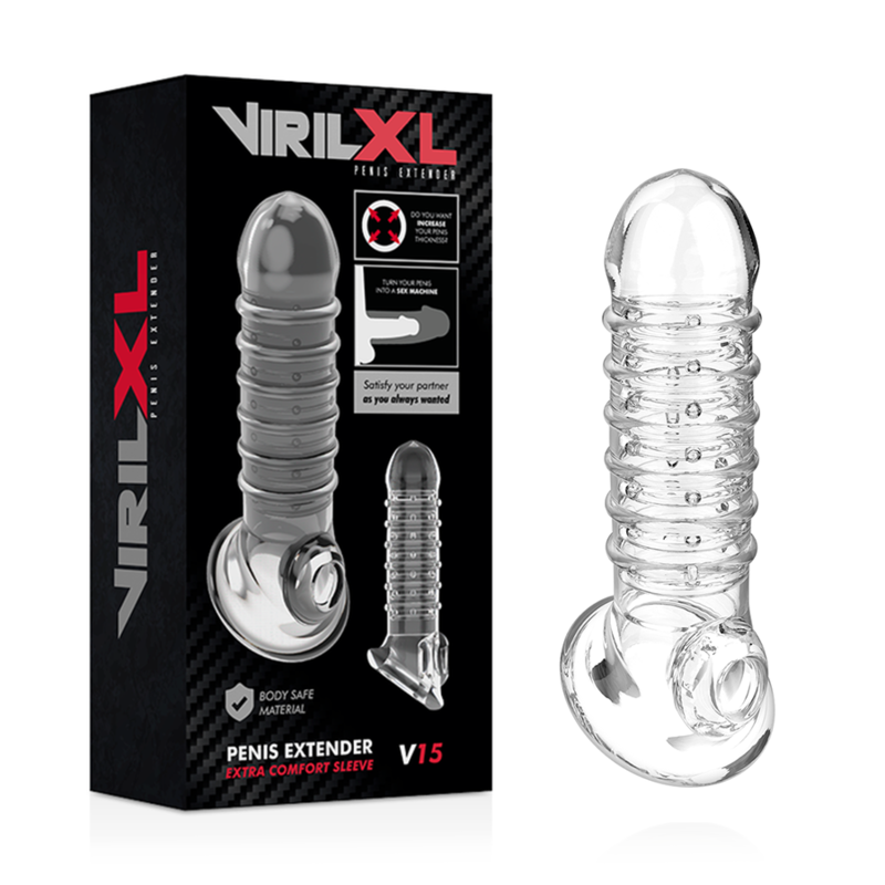 VIRILXL - PENIS EXTENDER AND TRANSPARENT SHEATH V15