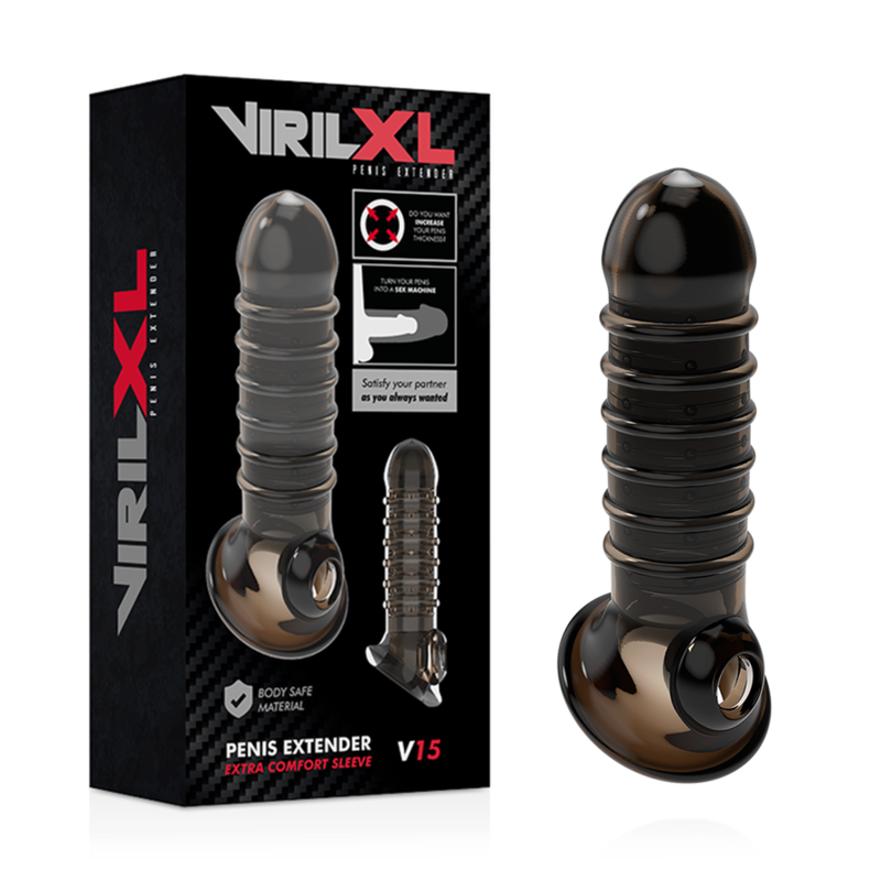 VIRILXL - PENIS EXTENDER AND SHEATH V15 BLACK