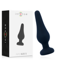 INTENSE - PIPO ANAL PLUG BLACK SILICONE 9.8 CM