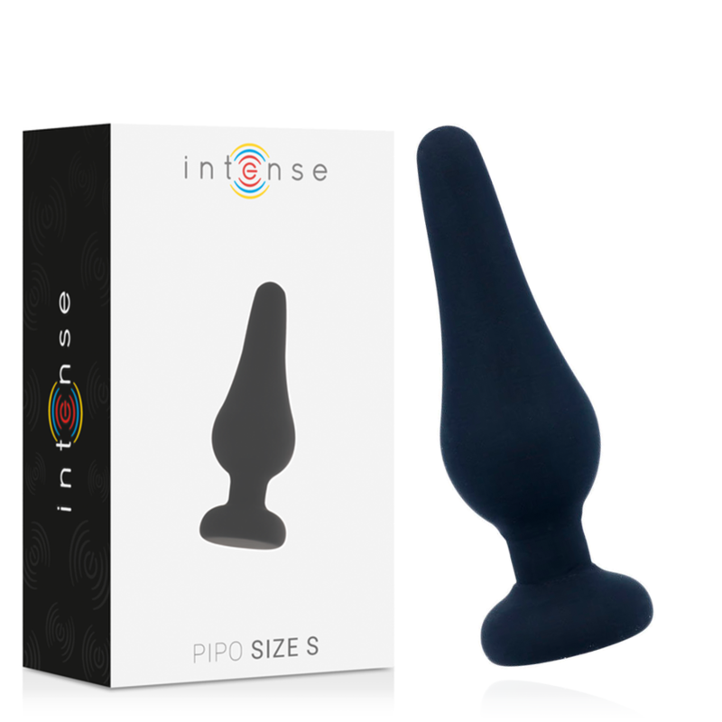 INTENSE - PIPO ANAL PLUG BLACK SILICONE 9.8 CM