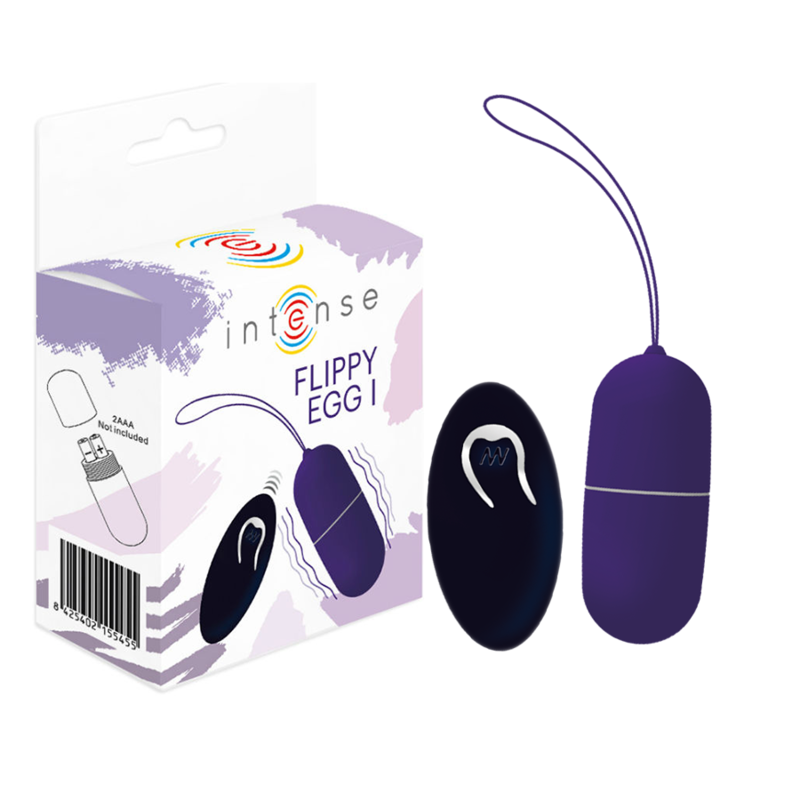 INTENSE - FLIPPY VIBRATING EGG I WITH REMOTE CONTROL PURPLE
