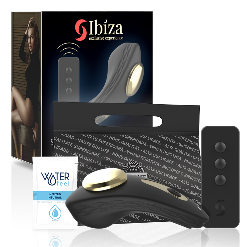 IBIZA - REMOTE CONTROL SILICONE VIBRATOR PANTY