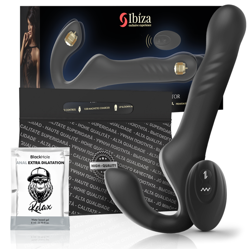 IBIZA - STRAPLESS VIBRATOR WITH UP & DOWN REMOTE CONTROL