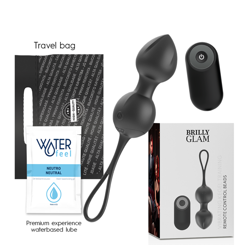 BRILLY GLAM - VIBRATING REMOTE CONTROL KEGEL BALLS
