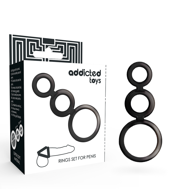 ADDICTED TOYS - PENIS DANNEAU SET - SMOKED
