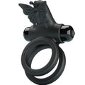 PRETTY LOVE - DOUBLE VIBRATING RING WITH STIMULATOR BLACK