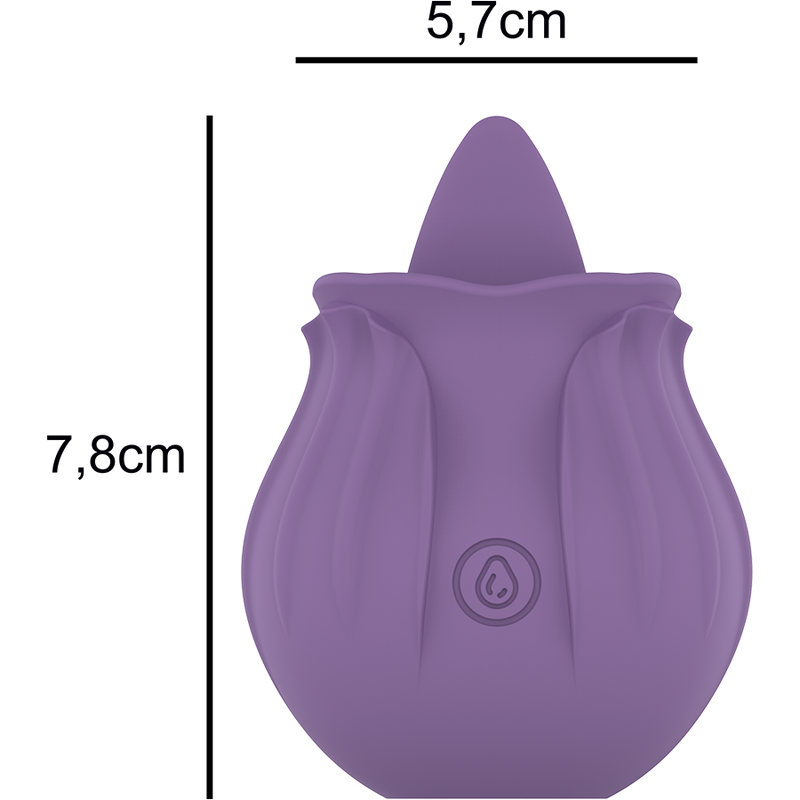 INTENSE - VIOLET CLITORAL STIMULATOR 10 VIBRATIONS LILAC