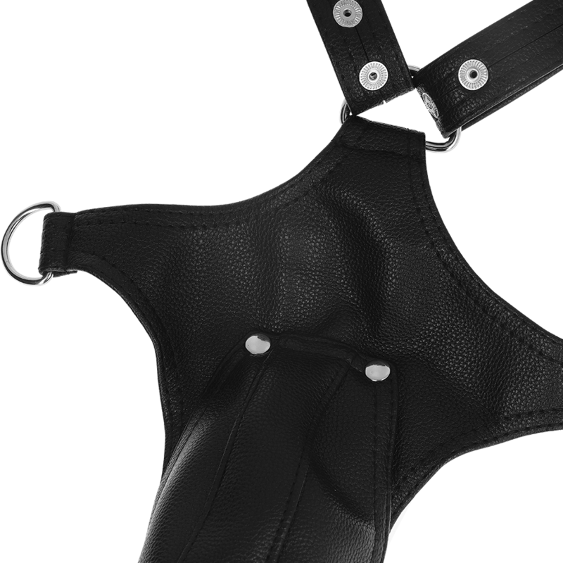FETISH SUBMISSIVE ATTITUDE - MEN'S V-SHAPED ECO LEATHER HARNESS