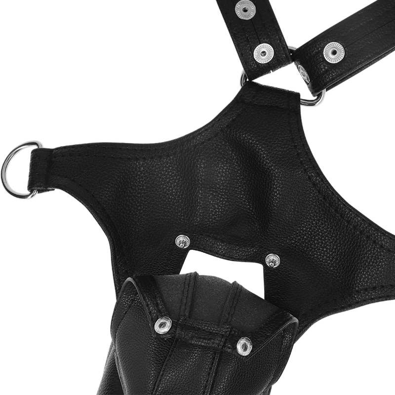 FETISH SUBMISSIVE ATTITUDE - MEN'S V-SHAPED ECO LEATHER HARNESS
