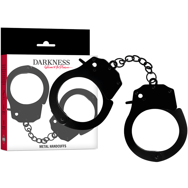 DARKNESS - BLACK HANDCUFFS FOR DARK HANDS