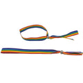PRIDE - LGBT FLAG SILVER BEAD BRACELET