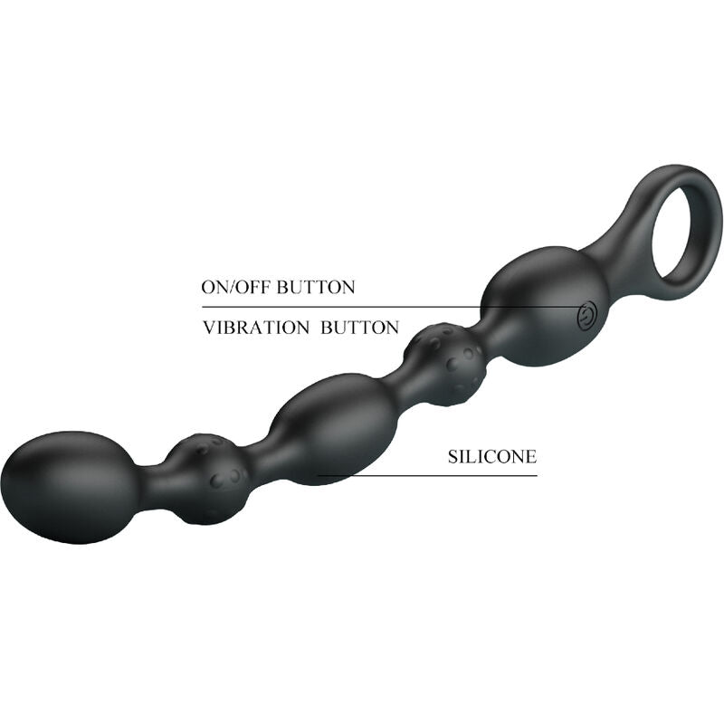 PRETTY LOVE - 10-FUNCTION RECHARGEABLE SILICONE ANAL BEADS