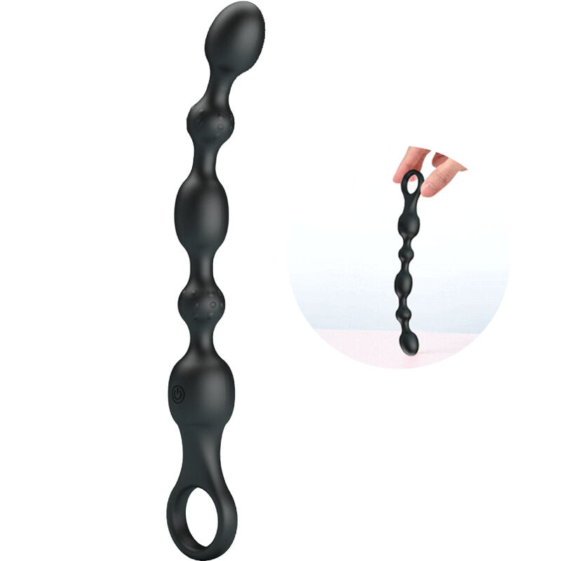 PRETTY LOVE - 10-FUNCTION RECHARGEABLE SILICONE ANAL BEADS