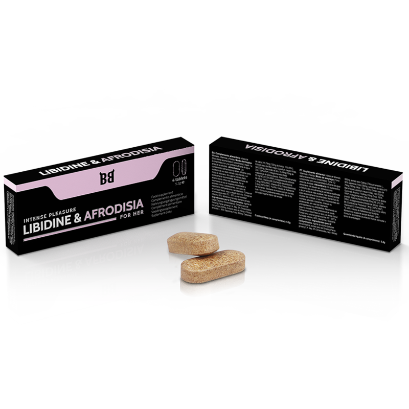 BLACK BULL - LIBIDO & APHRODISIA INTENSE PLEASURE FOR ITS 4 TABLETS