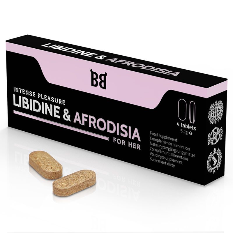 BLACK BULL - LIBIDO & APHRODISIA INTENSE PLEASURE FOR ITS 4 TABLETS