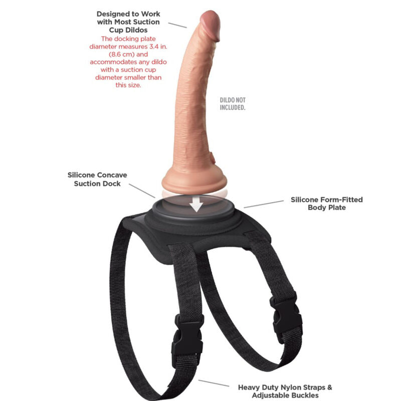 PIPEDREAMS - ABBRASIVE STRAP HARNESS BODY DOCK