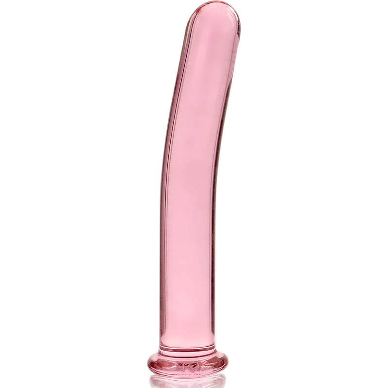 NEBULA SERIES BY IBIZA - MODEL 17 BOROSILICATE GLASS DILDO PINK 18.5 CM -O- 3 CM
