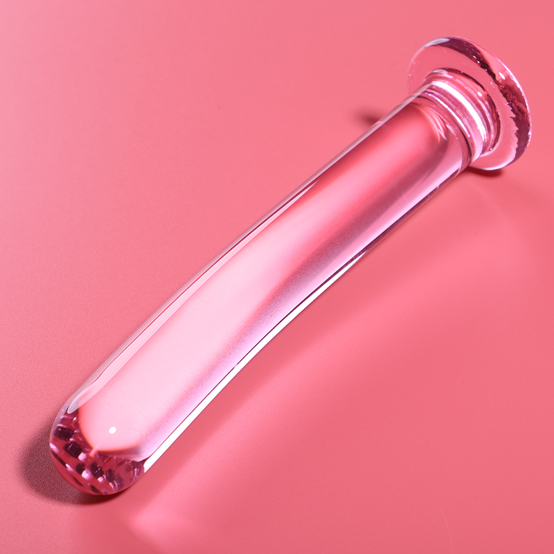 NEBULA SERIES BY IBIZA - MODEL 17 BOROSILICATE GLASS DILDO PINK 18.5 CM -O- 3 CM