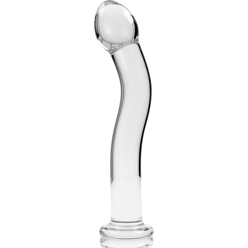 NEBULA SERIES BY IBIZA - MODEL 18 BOROSILICATE CLEAR GLASS DILDO 18.5 CM -O- 3.5 CM