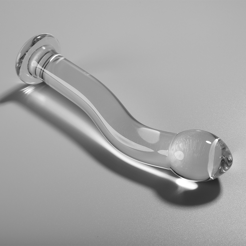 NEBULA SERIES BY IBIZA - MODEL 18 BOROSILICATE CLEAR GLASS DILDO 18.5 CM -O- 3.5 CM